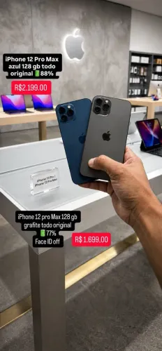 2 IPHONES 12 PRO MAX 128 GB TODOS ORIGINAIS [Ler DESCRIÇÃO]