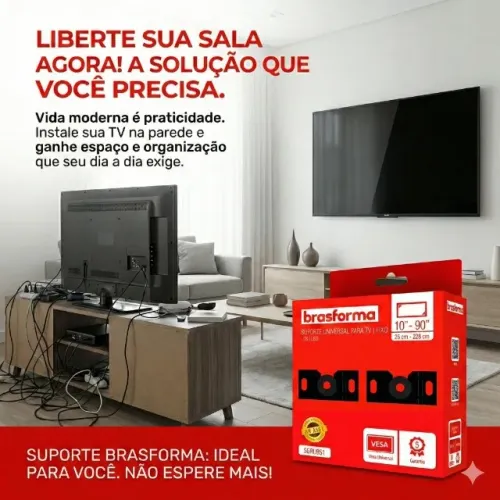 Suporte Universal Parede para TV 10-71" SBRU951 Preto VESA ISO 9001