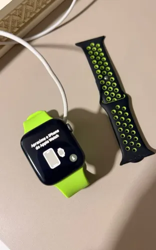 APPLE WATCH 5 45M TODO ORIGINAL COM 5 PULSEIRAS