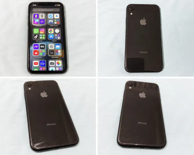 iPhone XR 64Gb Preto Todo Original
