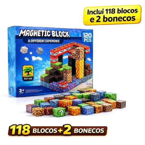SUPER KIT DE BRINQUEDOS MAGNÉTICO 