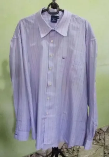 Camisa listrada masculina Tommy Hilfiger 