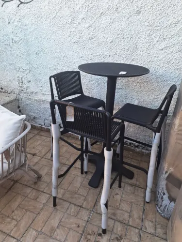 Jogo bistro novo poliuretano 