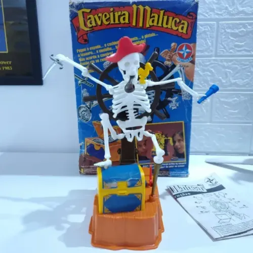 Raro jogo da Estrela CAVEIRA MALUCA 95% Completo na caixa Original PARA COLEÇÃO SEM TESTES