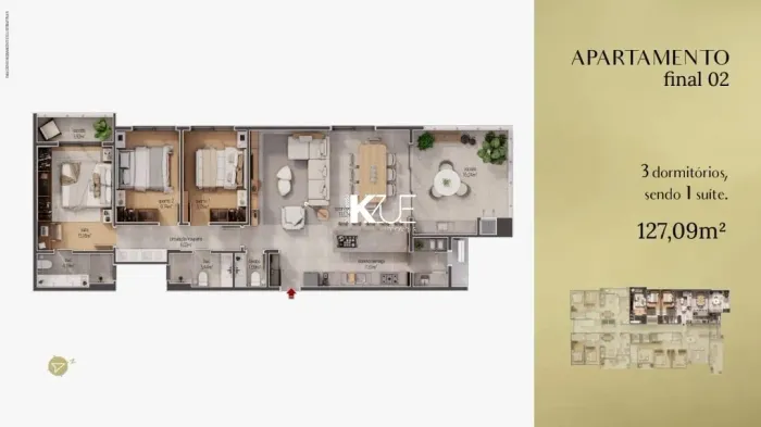 Apartamento na planta no bairro Balneário em Florianópolis!!!