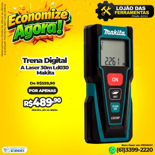 Trena Digital A Laser 30m Ld030 Makita