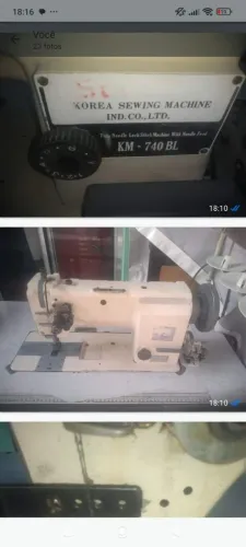 Cabeçote de máquina de costura industrial.