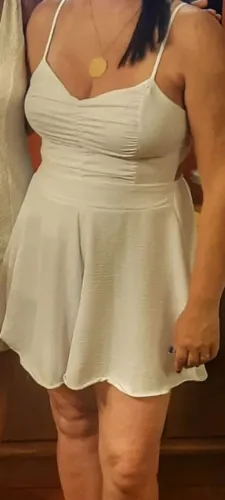 Macacão curto que parece vestido