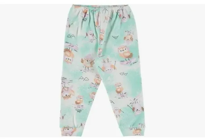Calça Bebê Quimby Suedine Azul Tam P