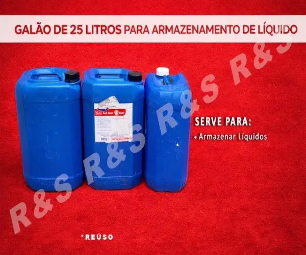 Galao 25 litros Para uso