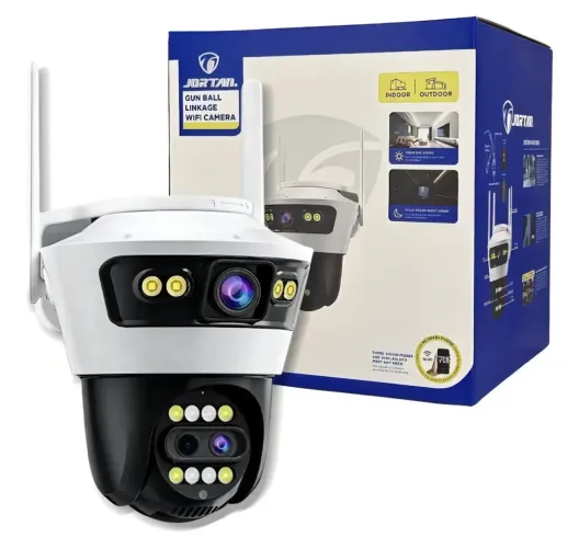 Câmera de Segurança Yoosee Jortan 9MP PTZ Dome 8x Zoom Visão Noturna Wi-Fi