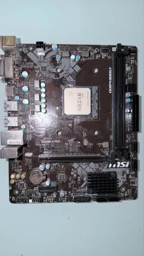 Placa mãe A320m + Ryzen 5 4600g