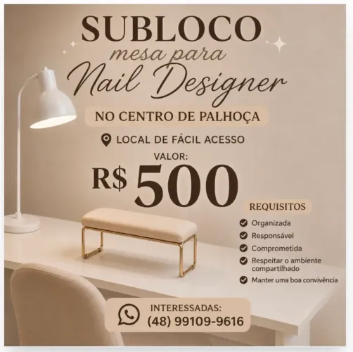 Subloco mesa para Nail designer