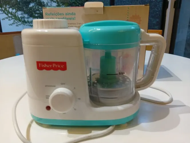 Processador dois em um - máquina de papinha. Tritura e cozinha a vapor. Fisher Price. 