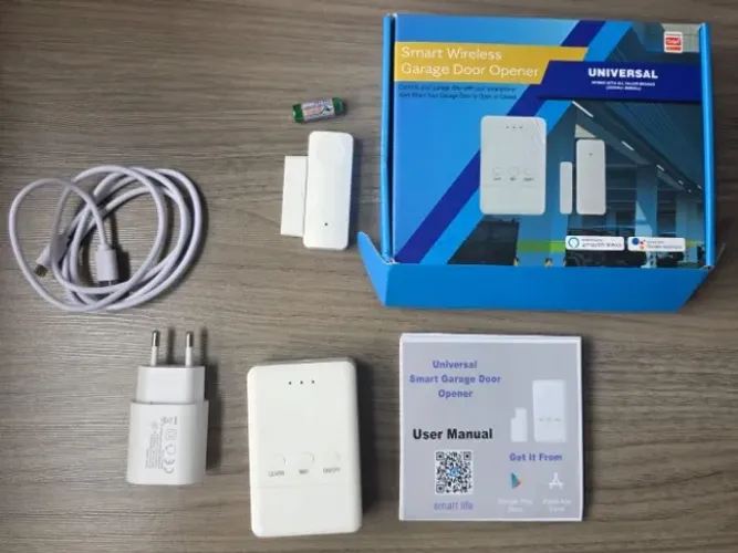Abertura de porta de garagem inteligente via wifi, App e controle remoto