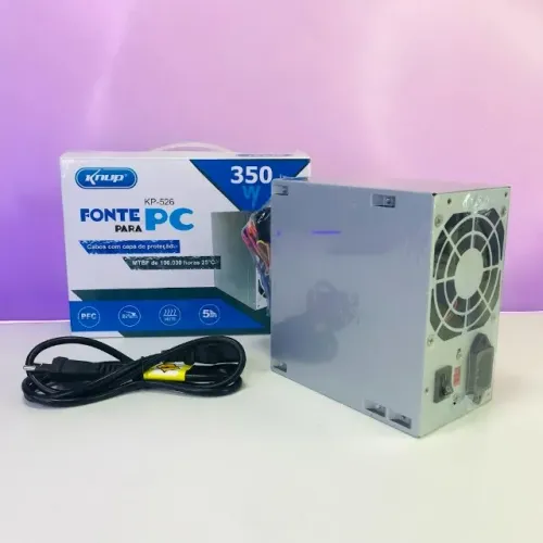 Fonte de Computador Bivolt 350W - Entregamos ac. cartões
