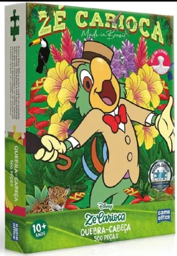 Quebra-Cabeça Disney Zé Carioca Made in Brasil 500 Peças - Edição Especial - Completo