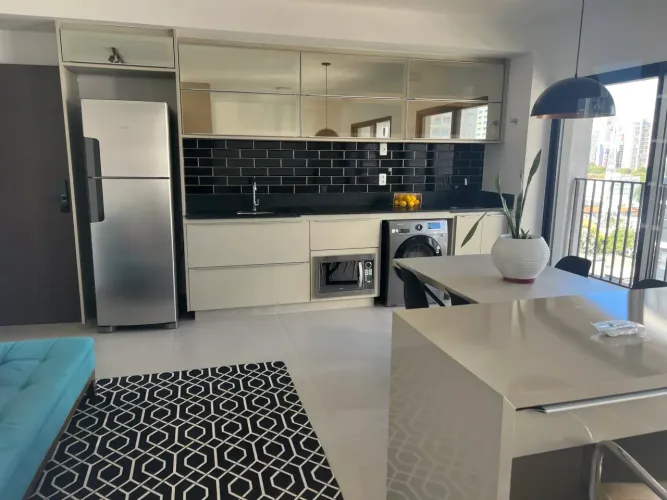 Flat 38m2 mobiliado uma suíte no Setor Bueno Goiânia-Go