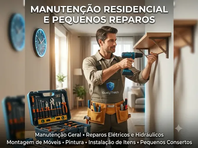 Manutenção Residencial - Reparos, Montagem e Instalações Serviços Gerais Marido de Aluguel