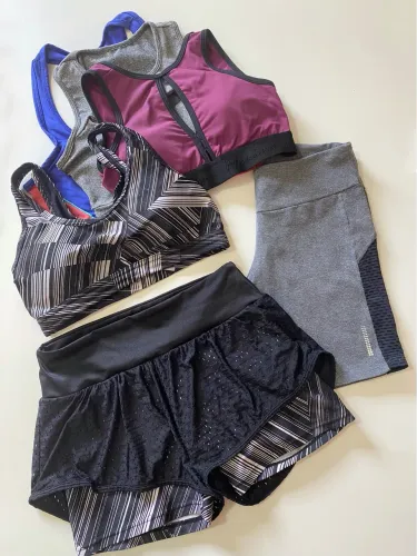 Lote 8 Peças Roupa Fitness Renner e Outros Academia Bazar_P e M