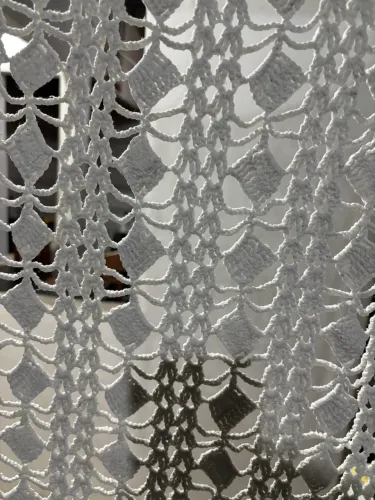 Cortina crochê elegante