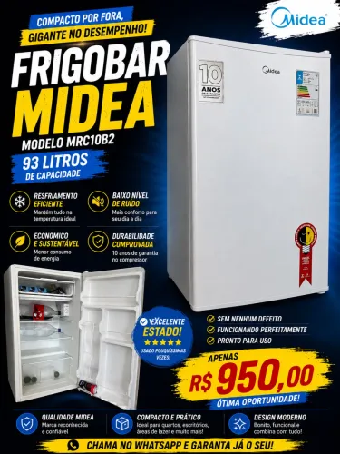 Frigobar Midea 93L MRC10B2 excelente estado