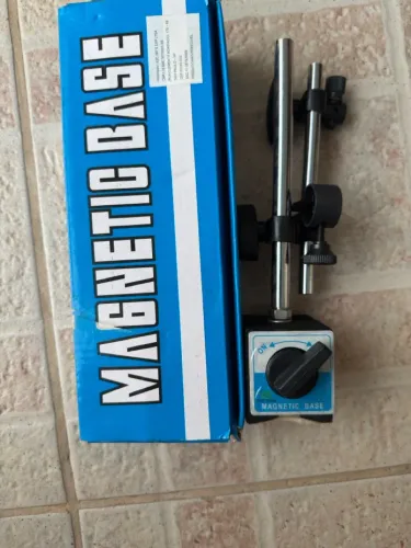 base magnética com suporte articulado para relógio comparador