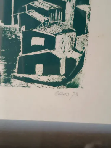 Quadro gravura original RARIDADE EROS 62/100 "Edição Limitada"