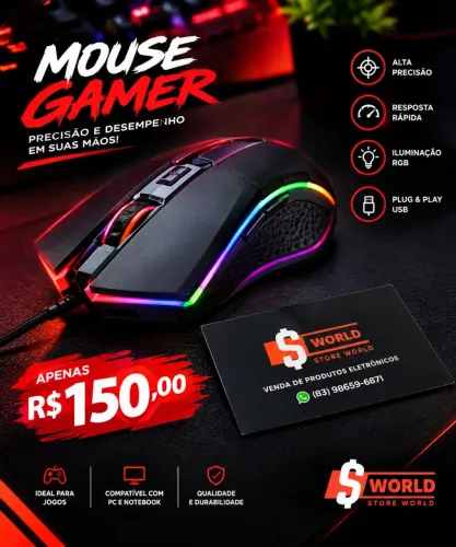 Mouse Gamer Redragon cobra - Store World