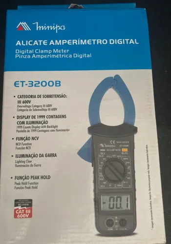 Alicate amperímetro minipa et-3200B