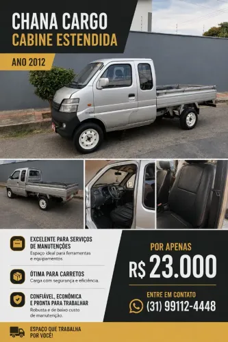 Chana Cargo 1.0 8V 53cv (pick-up) 2012