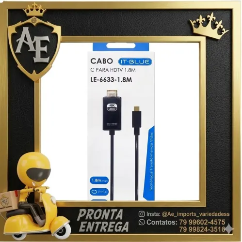 Cabo HDMI X Tipo C