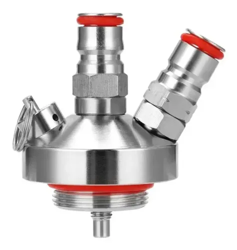 Adaptador Válvula Ball Lock Para Tampa Mini Keg Inox