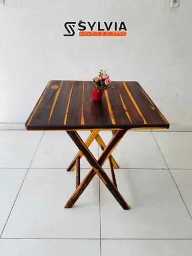 PROMOÇÃO, MESAS DOBRÁVEIS ENVERNIZADAS 