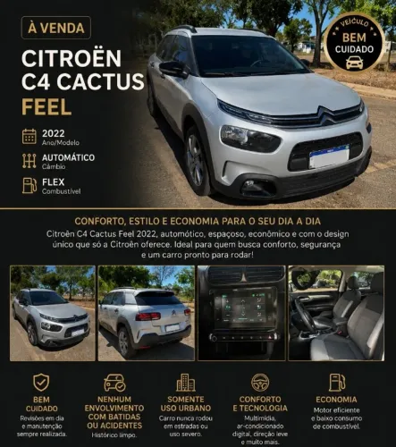 Citroen C4 Cactus Feel Pack 1.6 16V Flex AUT 2022