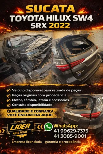 SUCATA HILUX SW4 SRX 2022
