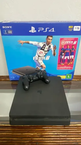 PS4 SLIM 1T com 1 Controle Original !!!