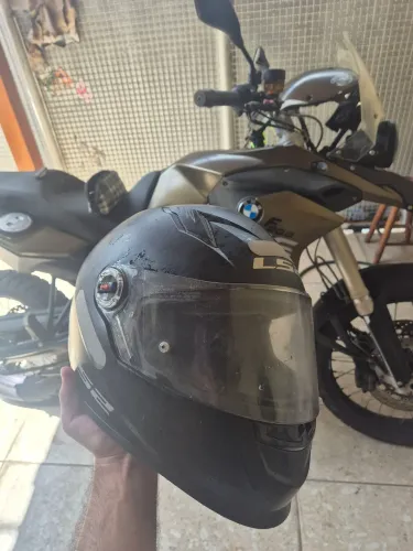 Capacete LS2 Original todo preto TAMANHO 62