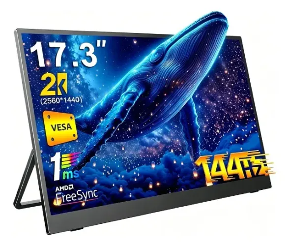 Monitor Uperfect 17.3 144hz 2K QUAD HD. SEMI-NOVO