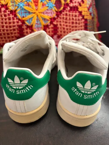 Tênis Adidas Stan Smith branco e verde - original - ótimo estado