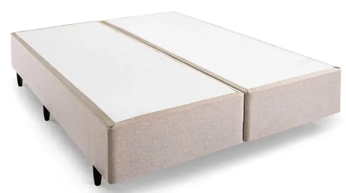 Box Queen Herval Meditare Bege - 39x158x198 cm