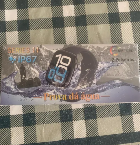 Relógio smartwatch Ip67 com 2 pulseiras
