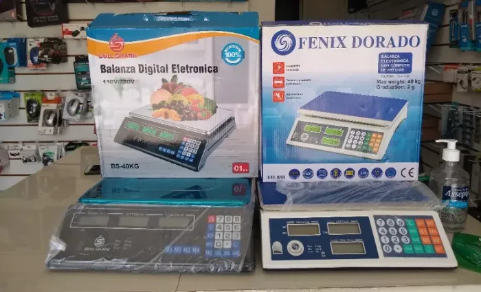 Balança digital 40kg para uso em comércios Luizawu eletrônica novas garantia de 6 meses