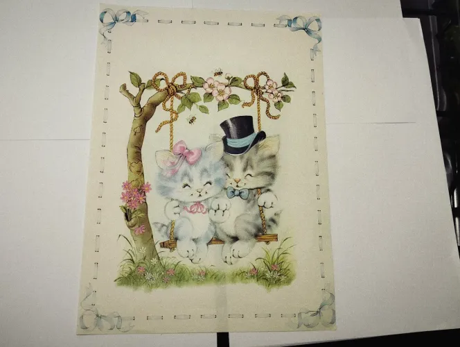Papéis de carta anos 80 Tamanho A4 VT