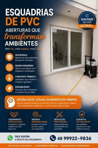 Portas e Janelas de PVC - Faça o seu Orçamento