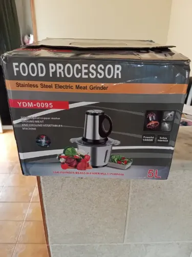 Processador de Alimentos Elétrico Inox 5L 1000W 220V Novo