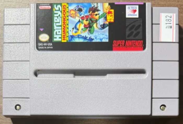 Harley's Humongous Adventure Original SNES Super Nintendo Relabel Frontal