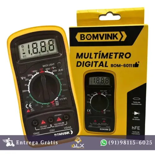 Multímetro Digital Profissional Completo - Bomvink Bom-6011 *ENTREGA GRÁTIS*