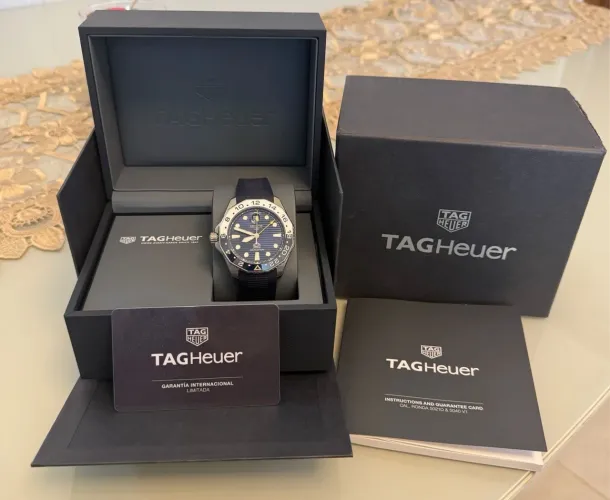 Relógio Tag Heuer Aquaracer GmT 300m automático fullset completo 2026