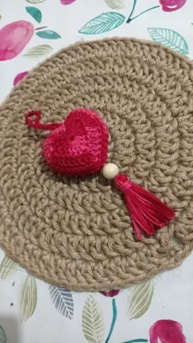 Chaveiro de crochê